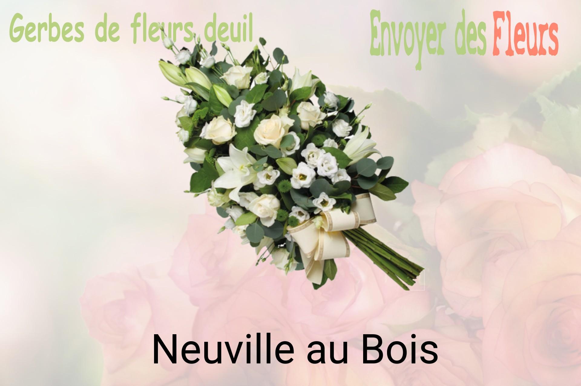 Gerbe de fleurs de deuil livrée à Neuville-au-Bois